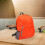 Water Resistant Hiking Backpack Minimalist Orange 1Pack 4