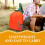 Water Resistant Hiking Backpack Minimalist Orange 1Pack 7