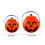 Halloween pumpkin candy bucket with handle 1 piece 2