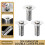 Small Diameter Washbasin Drain Plug 2 Pack, Universal Sink Filter Assembly, Pop-Up Push Button Core, Rust-Resistant, Compatible with Standard 2