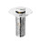 Small Diameter Washbasin Drain Plug 2 Pack, Universal Sink Filter Assembly, Pop-Up Push Button Core, Rust-Resistant, Compatible with Standard 3