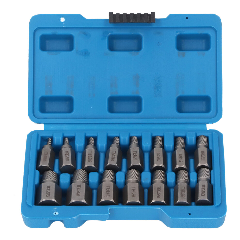 15pcs Easy Out Screw Extractor Kit Hex