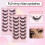 7Pairs Fluffy False Eyelashes Wispy Lashes 3D Volume Strip Lashes R6T2 4