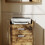 Homcom HOMCOM Mobile Filing Cabinet, Lockable File Cabinet with 2 keys Rustic Brown 9