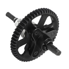 54T Aluminium-Stahl Sperrkupplung für 1/10 RC-Autos Schwarz