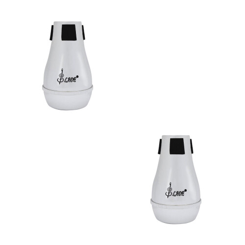 Raindrops Professional Silver Plastic Trombone Mute Noise Remove Tool for Instrument Practice 2