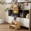 Levede Bamboo Step Stool with Handle Shelf Footstool Bathroom Kitchen Bed 220Lbs 6