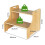 Levede Bamboo Step Stool with Handle Shelf Footstool Bathroom Kitchen Bed 220Lbs 7