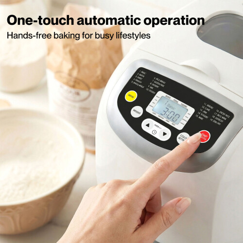 Spector Bread Maker 2lb Loaf Machine with 19 Programmer Timer 3 Crust Non-Stick 2