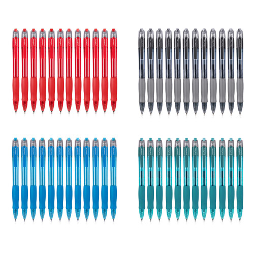 12PCS Quick Drying Gel Inks Pen Retractable Gel Pen-dark blue 1