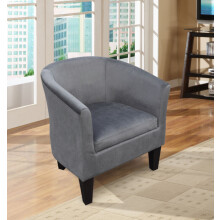 (Grey) Brushed Velvet Tub Chair