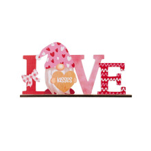 Letrero de madera LOVE para decoración rústica de mesa