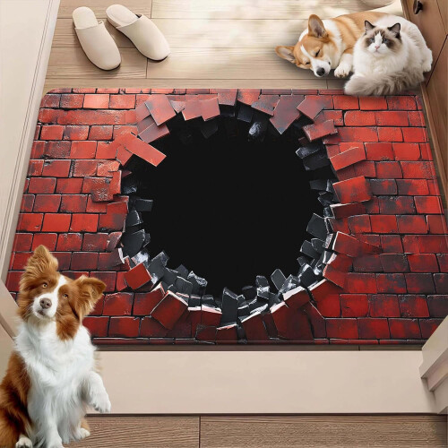 3D Optical Illusion Rug Non-Slip 2435.5 in
