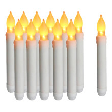 Świece stożkowe LED plastikowe bezdymne 12 szt.