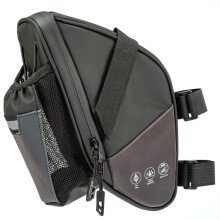 Bolsa de selim para bicicleta resistente à água com suporte para garrafa, 1,5L