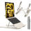 Aluminum Laptop Stand 6-Height Adjustable Foldable Silver 1