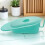 Green bedpan with lid PP material 1 set 1