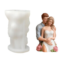 Silikonová forma 3D růžový pár pro ruční práce