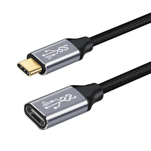 Καλώδιο επέκτασης USB C PD100W Gen2Type C3.1 Αρσενικό σε θηλυκό καλώδιο δεδομένων επέκτασης