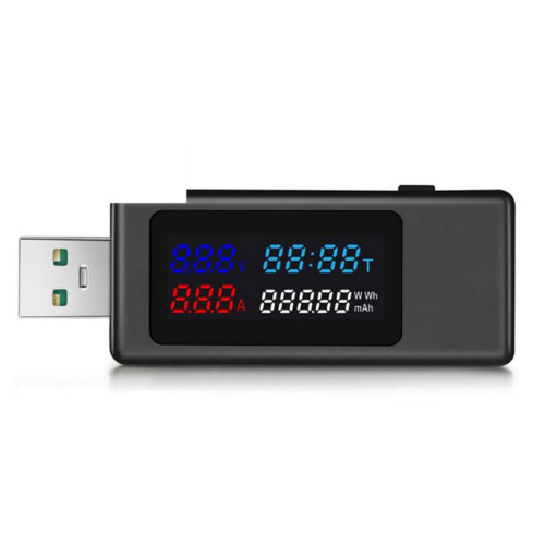 Μετρητής ισχύος USB Tester 195W με οθόνη πραγματικού χρόνου