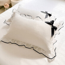 Housses de coussin en dentelle Ă motif rose, style vintage, 74 x 48 cm (lot de 2)