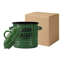 Enamel Kitchen Storage Jar with Airtight Lid, 50 oz