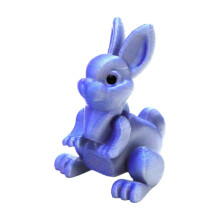 4 cm 3D-printat påskägg med poserbar kanin