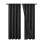 Black Polyester Blackout Curtains 200x100cm 1