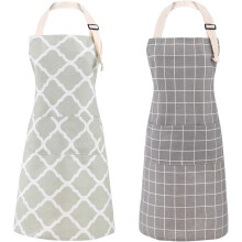 Tablier Ă bavette ajustable pour femmes avec poches (lot de 2)
