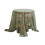 Lace Round Tablecloth Green 90cm Vintage Ruffled 1