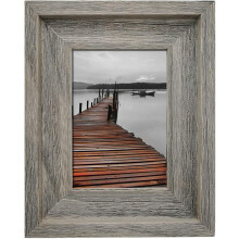 4x6 Rustic Wood Picture Frame – Weathered Gray