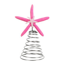 Starfish Tree Topper Ornament – Resin & Alloy, 9x9x20cm