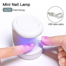 Mini 6W UV/LED Nageltrockner – Rosa Eiform