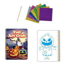 Halloween-Kunstbuch mit Folienprägung und Magnet-Schaumstoffaufklebern