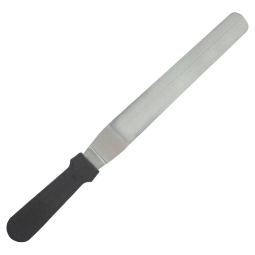 10 Zoll schwarzer Edelstahl-Offset-Kuchenspatel