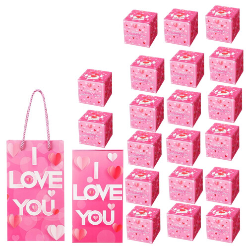 Rode envelop pop-up geschenkdoos voor Valentijnsdag