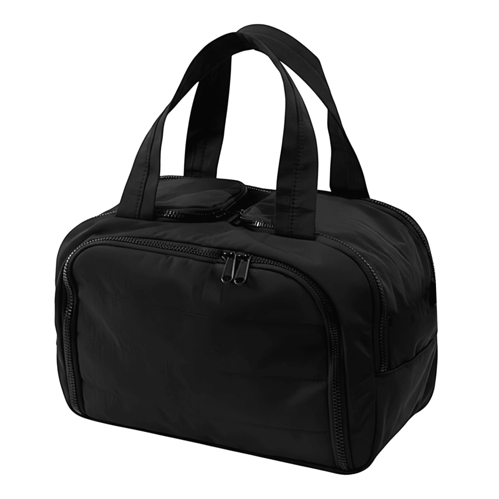 Portable standing makeup bag with multiple compartments 1pc