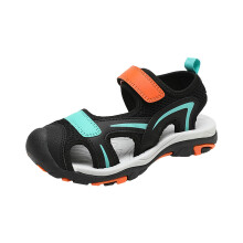 Boys Sandals Summer New Casual Fashion Soft Sole Sparkly Breathable Closed Toe Sandals, Sizes 4-14 Years