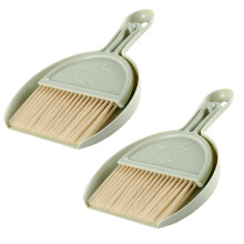Mini pelle et balayette vertes, ensemble de 2 pièces