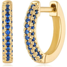 Women's gold huggie earrings 14K gold filled small