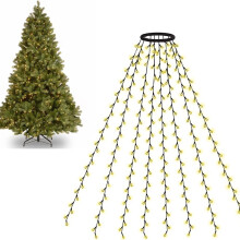 400 LED Warm White Christmas Tree Lights, 9.6 ft x 16