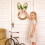 45cm Bunny-Ear Jute Wreath with Eucalyptus & Gingham Bow 5