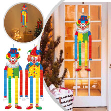 Set di 2 decorazioni da appendere a tema pagliaccio di Carnevale