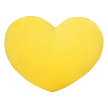 Peluche de corazón amarillo de 9,9 cm (3,9 pulgadas) de suave mini peluche