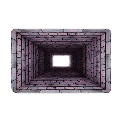 Skridsikkert tæppe med 3D-hulillusioner, 35,7 x 51,6 cm
