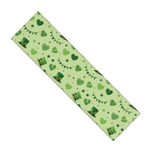 Chemin de table vert en imitation lin 13 x 48 pouces