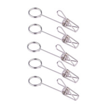 Présentoir à cartes de visite en métal avec double pince – Lot de 5