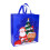 Sac cadeau de Noël bleu non tissé, grand format 1