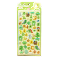 Cartoon Relief Sticker for Children's Journal-green animals