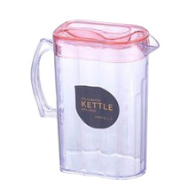 Pichet Ă eau froide de 2 L avec couvercle, en plastique sans BPA, transparent
